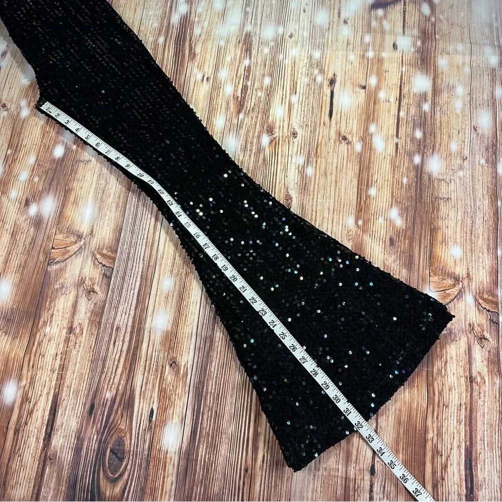 NWT Free People Sequin Slim Pull On Flare Pants Size XS